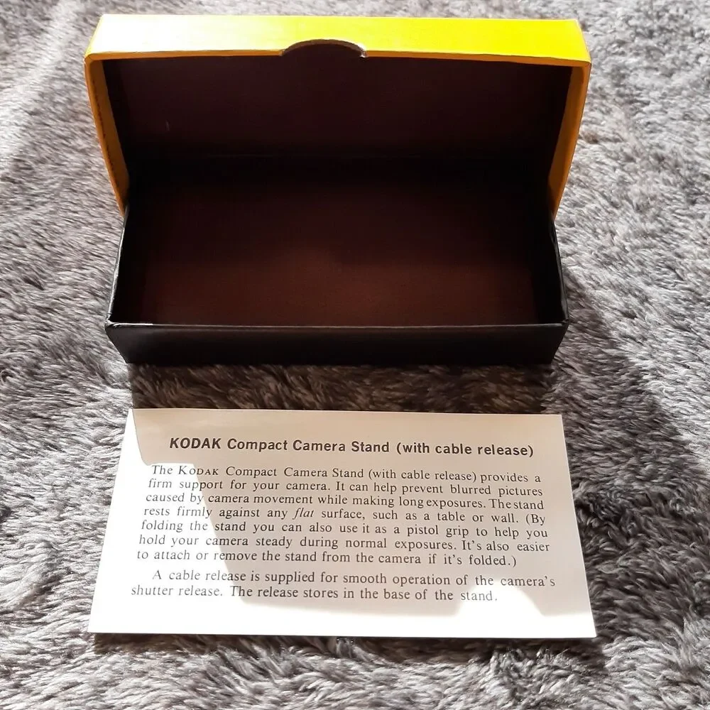 Vintage Kodak C225 Compact Camera Stand With Cable Release Box & Instructions